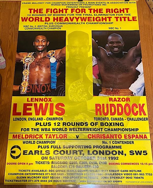 lewis/ruddock poster